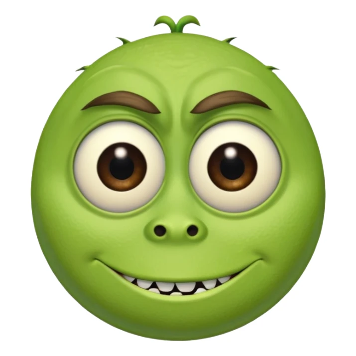 Mike Wazowski (one eye) from the Monsters Inc. movie sticker