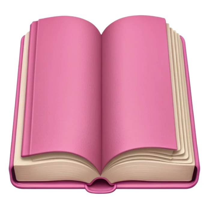 Make an open book, with white pages, but a pink cover only at the bottom!
 sticker