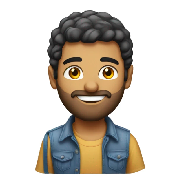 Middle eastern with America shirt sticker