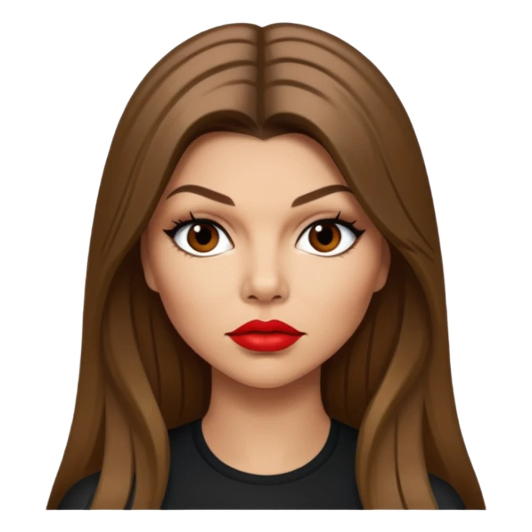 Fergie from Black Eyed Peas with long hair sticker