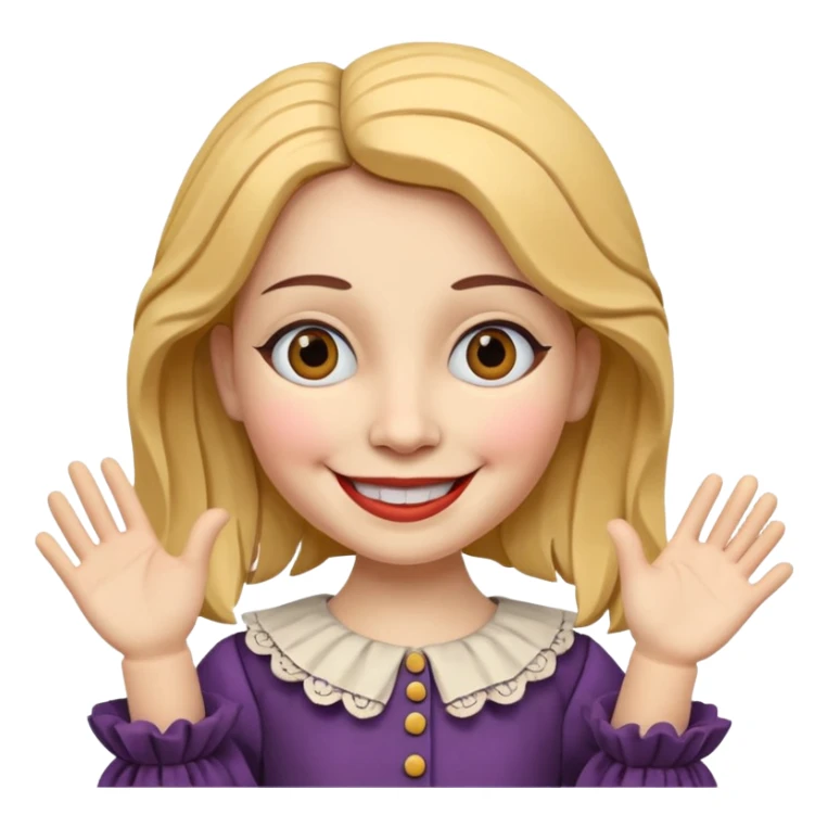 Icon for Puppet Theater: a girl puppet body sticker