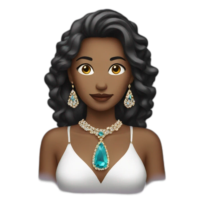 woman in jewelery  sticker