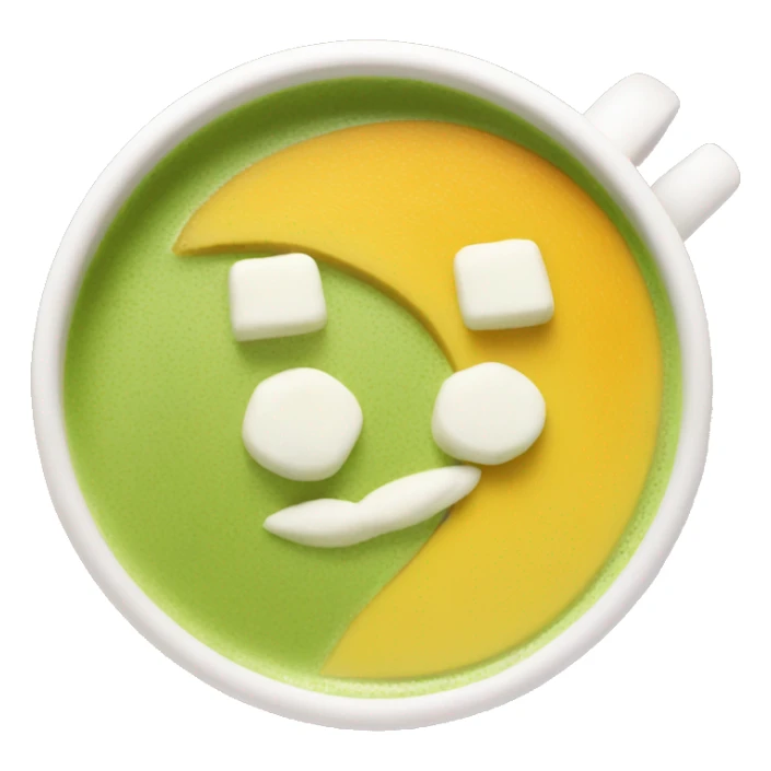 mango matcha latte  sticker