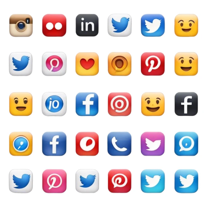  Social Media Icons sticker