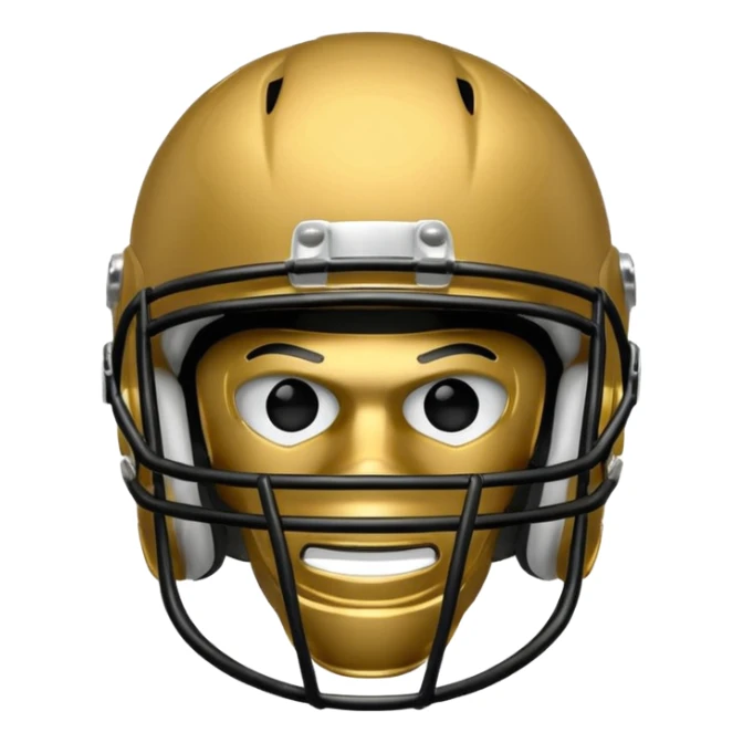 college football player helmets dark gold  sticker