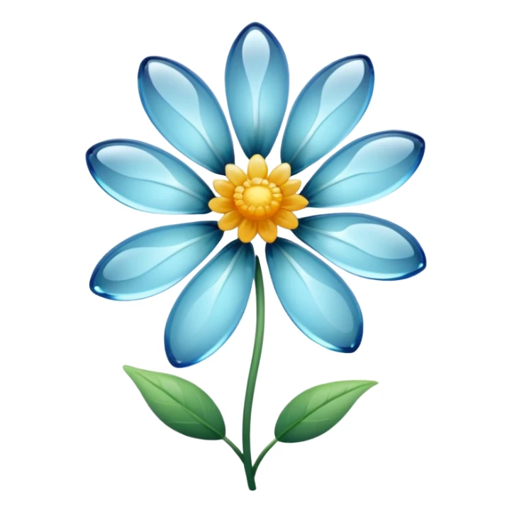 a flower made out of glass  sticker