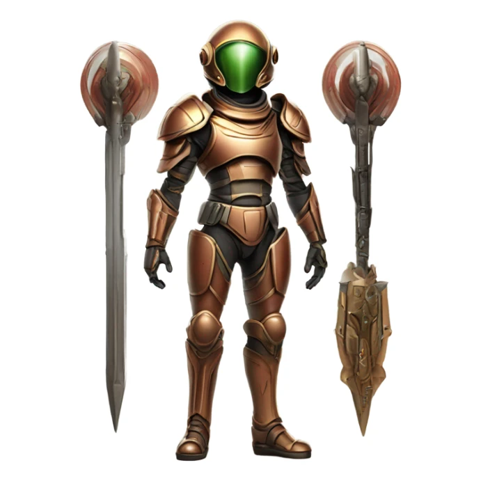 Martian military Overlord full body sticker