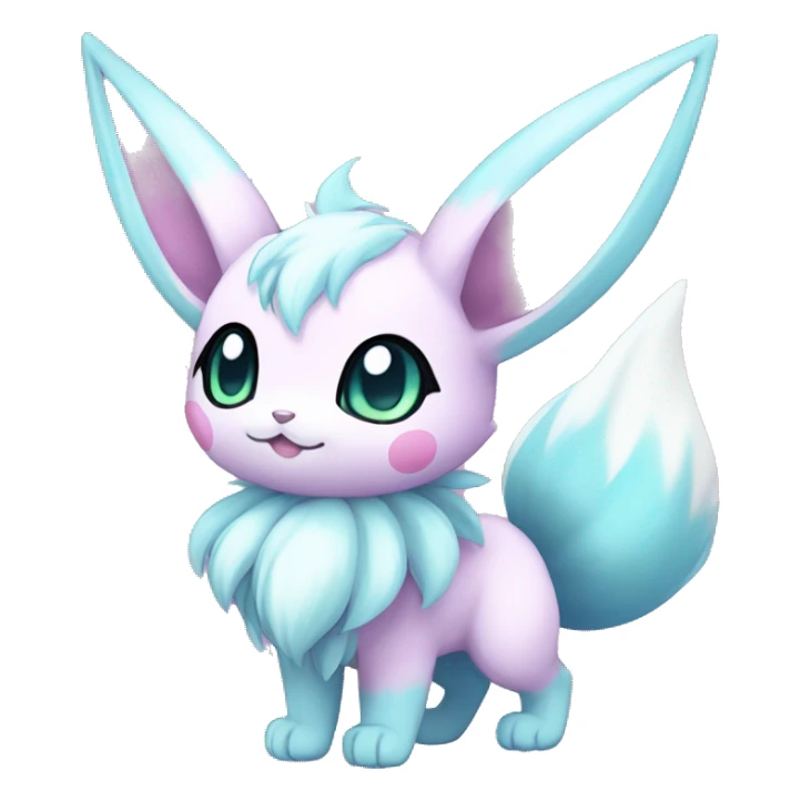 Kawaii Pastel Eeveelution-Cute-Pokémon-fusion full body sticker