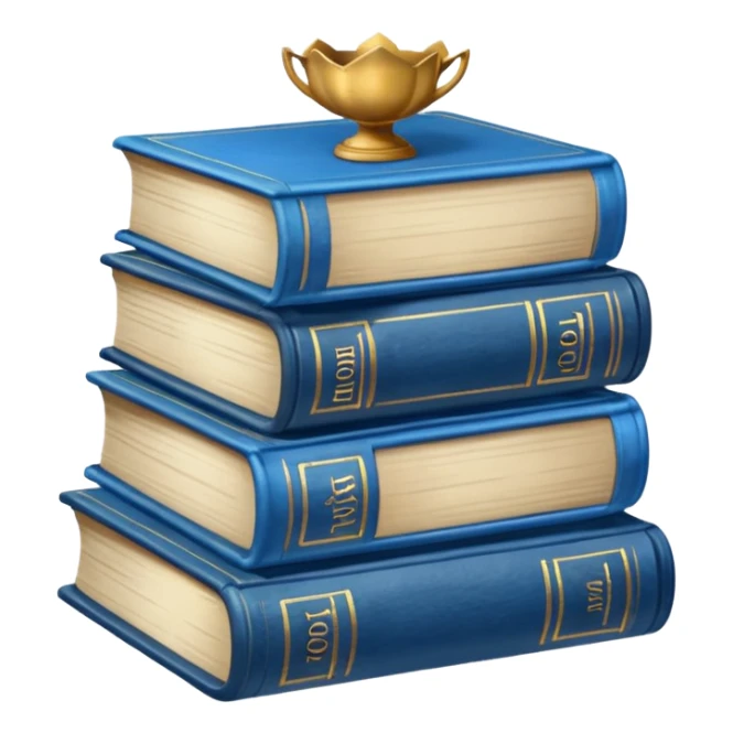 Blue books and pion AESTHETIC sticker