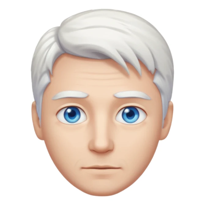 White-haired guy that looks and has beautiful blue eyes  sticker