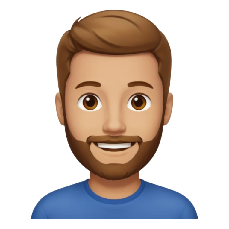 Ben Phillips, YouTuber (b.1992) with light brown hair and short beard sticker