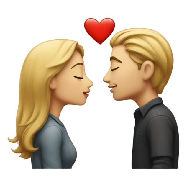 guy and girl kissing  sticker