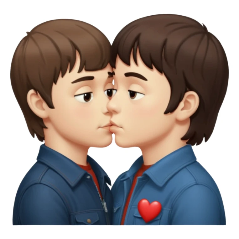 will byers and mike wheeler kissing sticker