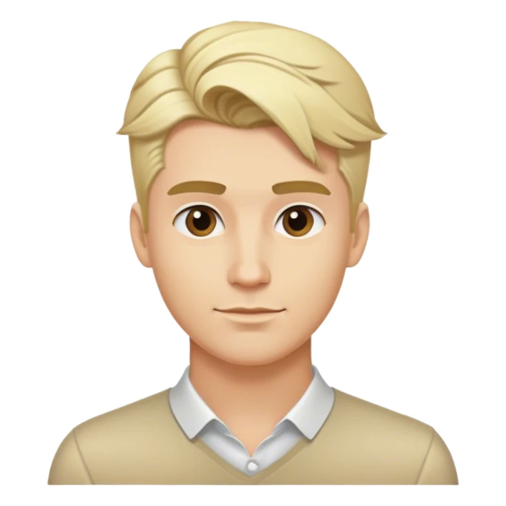 blonde male hairstyles sticker