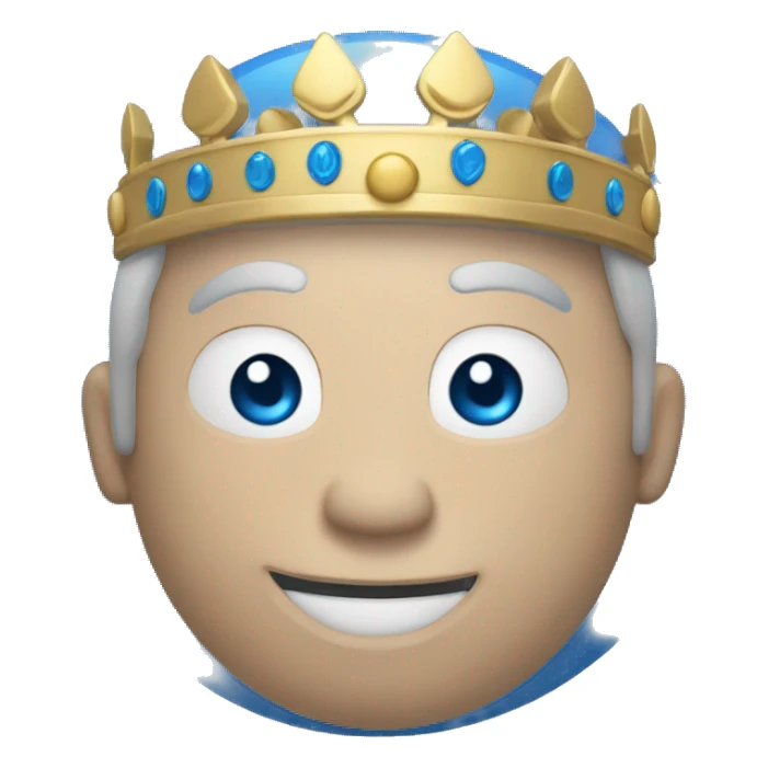 Un círculo azul rey con un punto en el  centro sticker