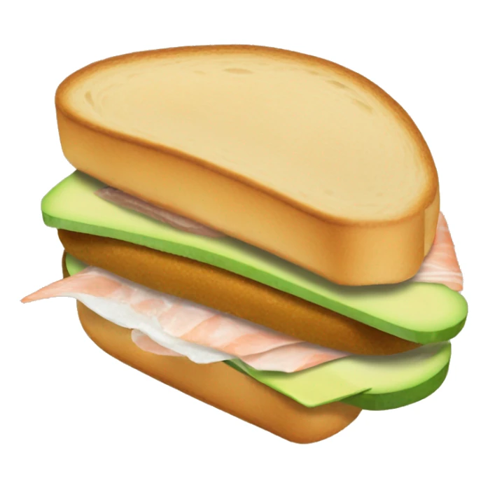 Sandwish con aguacate y salmón sticker