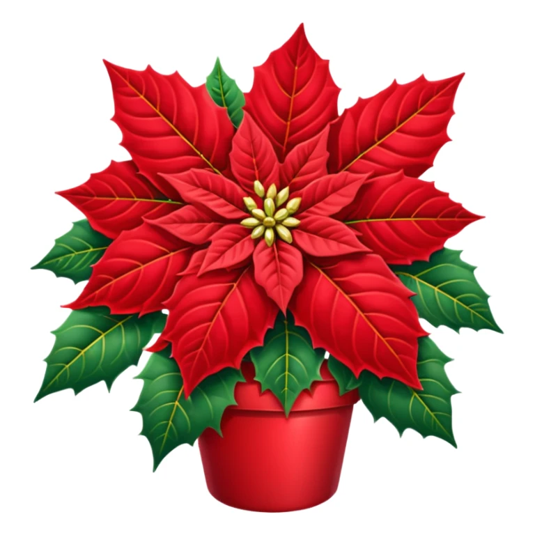christmas   Poinsettia icon sticker