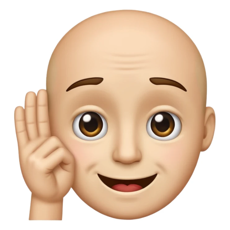 face with a frown but hand coming up on the face making a smile  sticker