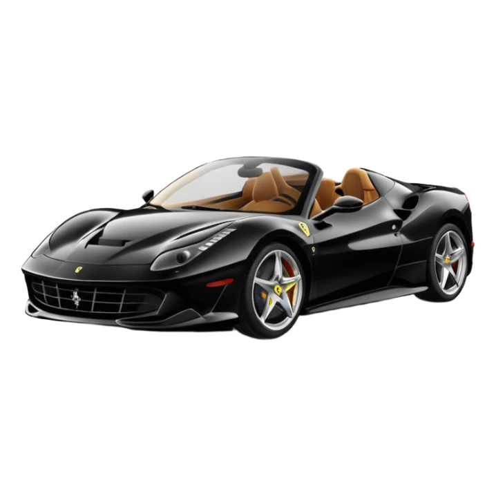 Ferrari horas black sticker