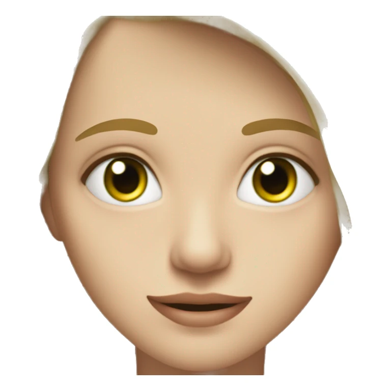 rubia, ojos verdes, con movimiento y chubi  sticker