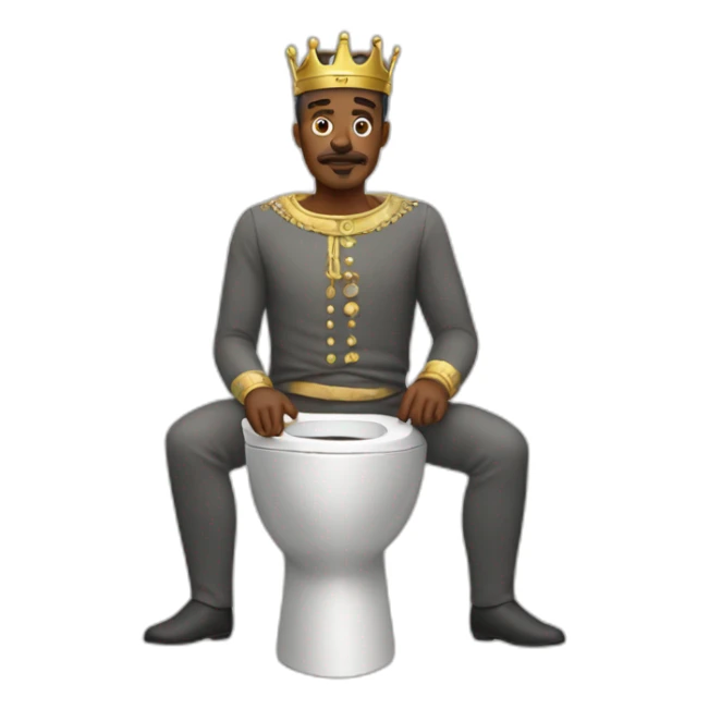 skibidi toilet king man sticker
