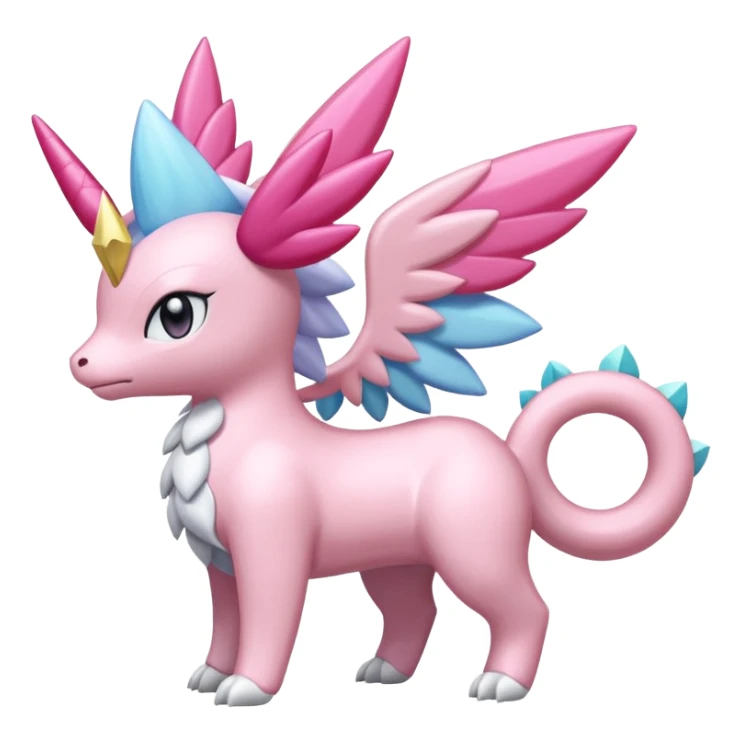 Diancie-Palkia-Aurorus-aesthetic-fusion sticker