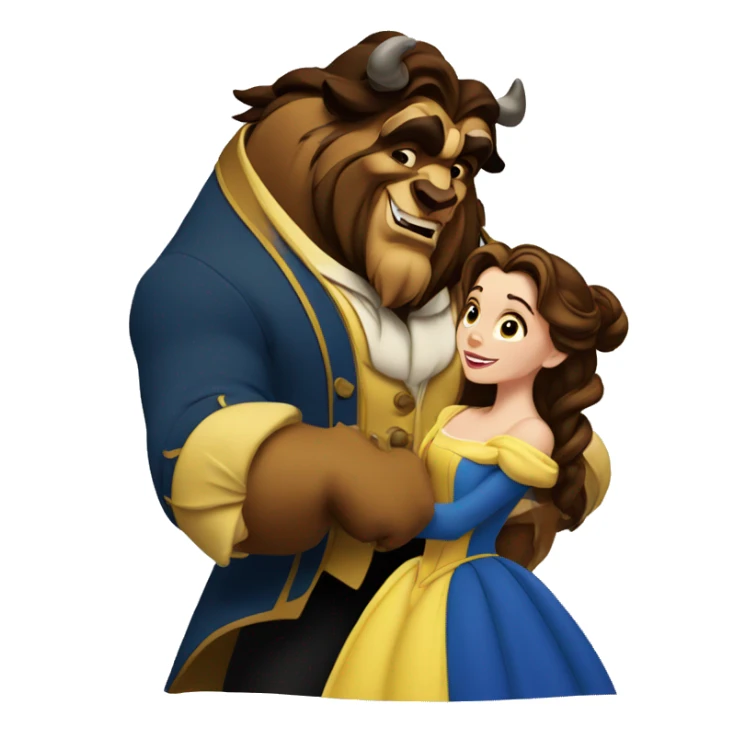Beauty and the beast sticker