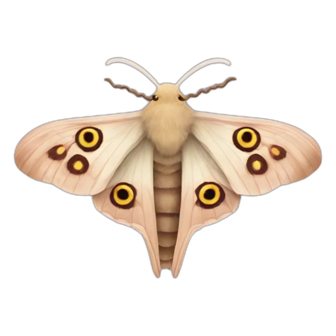 poodle silk moth sticker