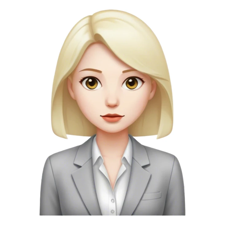 woman simple blazer shirt polish  sticker