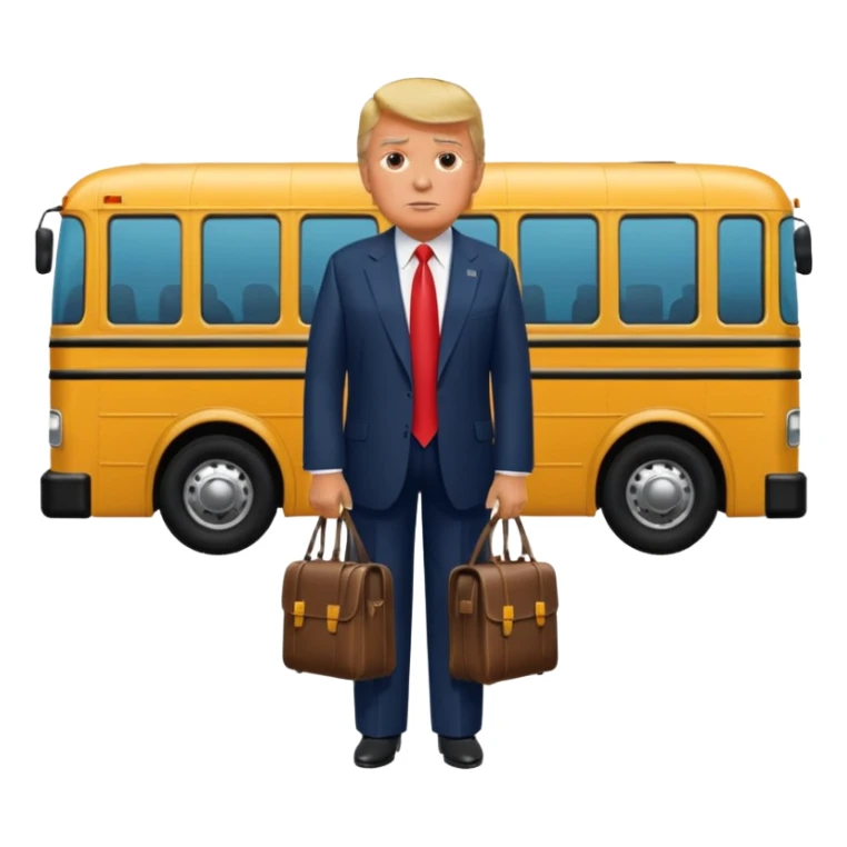donald trump under bus  sticker