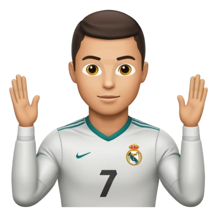 Cristiano Ronaldo football emojis sticker