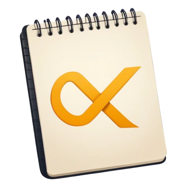 Close-up of a bold checkmark written in thick strokes on a notebook page. Minimalist, modern style with clean lines, focusing on the large checkmark sticker