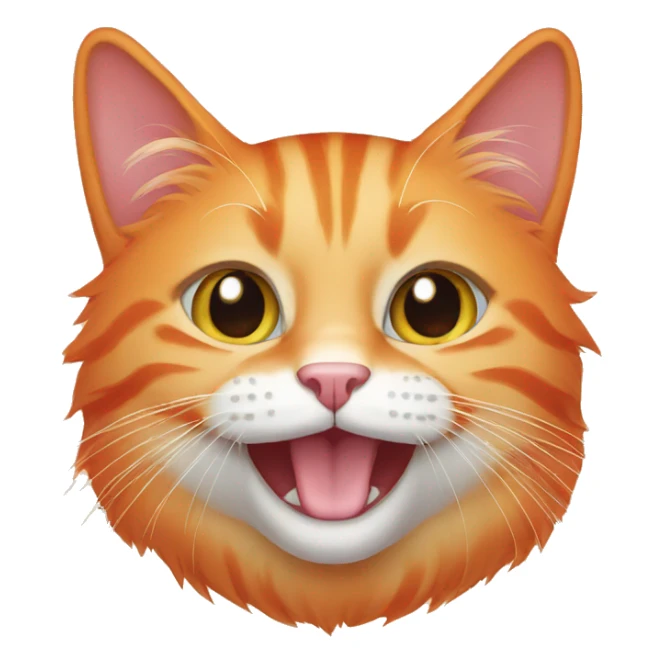 orange cat sticker