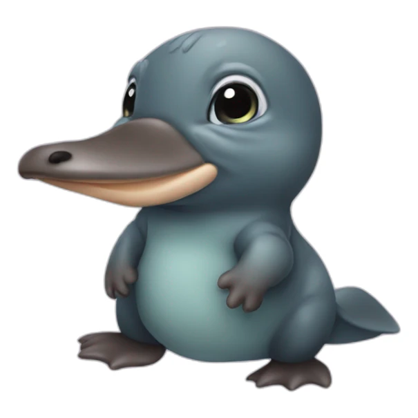 baby platypus sticker