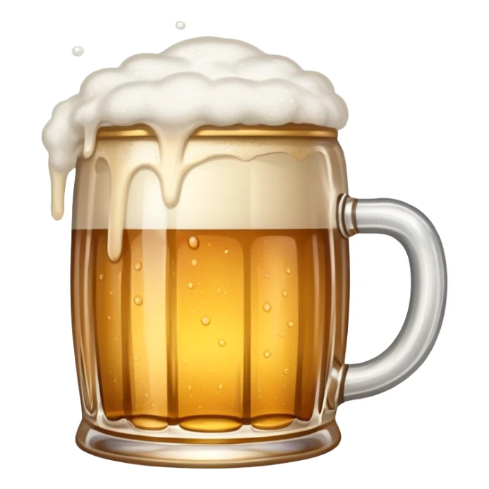 A wobbly tankard overflowing with beer sticker