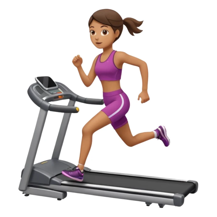 girl running on tredmil sticker