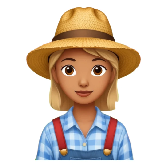 a person visiting a farm with barn and animals in the background sticker