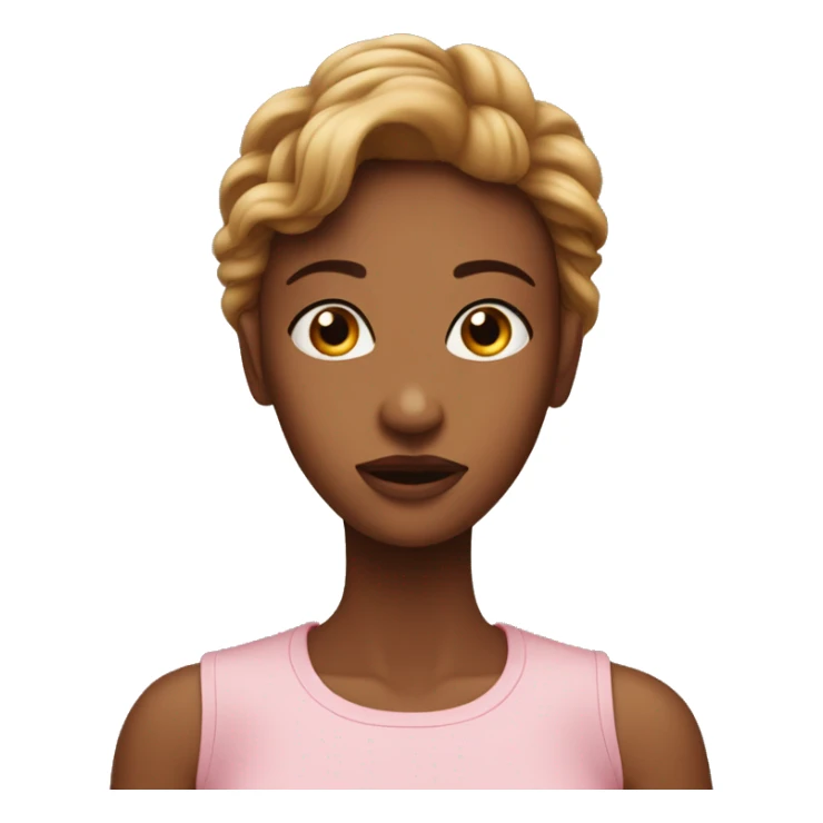 🙄😮🤨 these three emojis mixed up in woman head 👩🏻 sticker