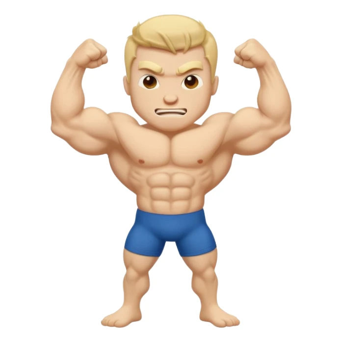 The word GOON with each letter featuring playful, flexing muscle bulges as if the letters themselves are flexing, clean, bold, fun style sticker