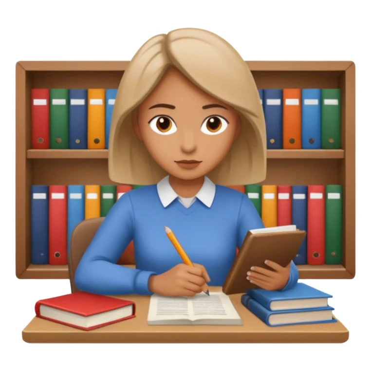 women working with paper and books sticker