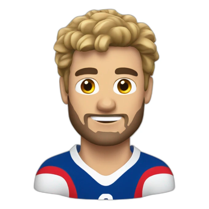 French Rugbyman playing rugby sticker