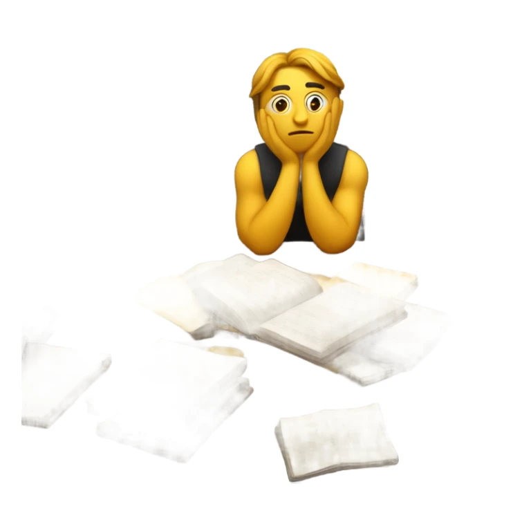 Someone who doesn't know how to start studying sticker