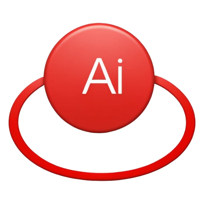 sign with a circle and a line through it with "AI" in the middle sticker