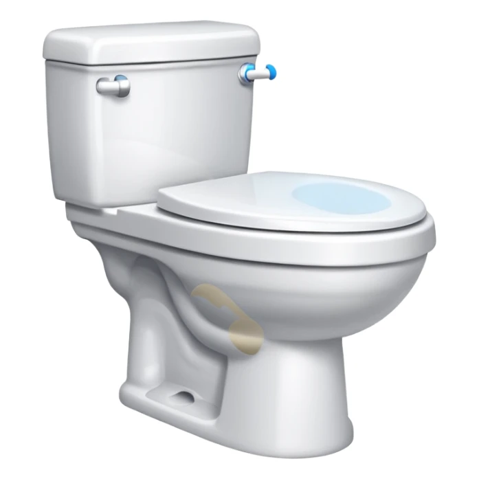 flush toilet sticker