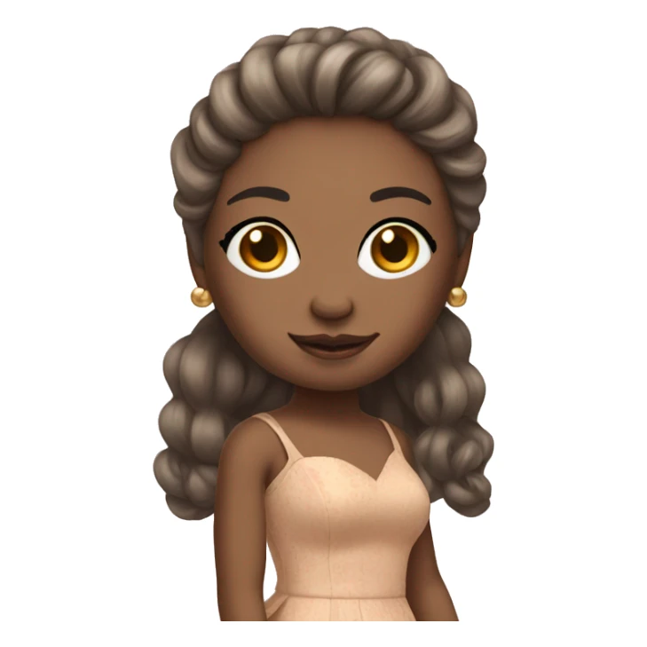 Dress-up doll sticker