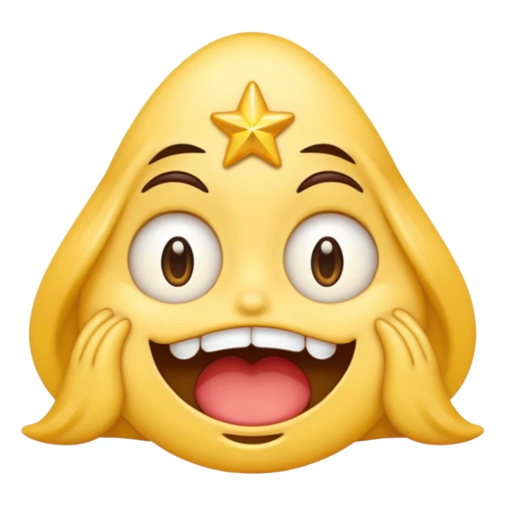 A emoji drooling with star eyes sticker