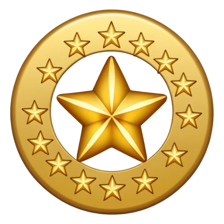 Can u make a emoji with 15 stars in a circle sticker