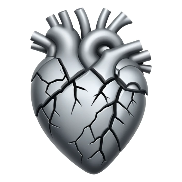 Wilted heart emoji sticker