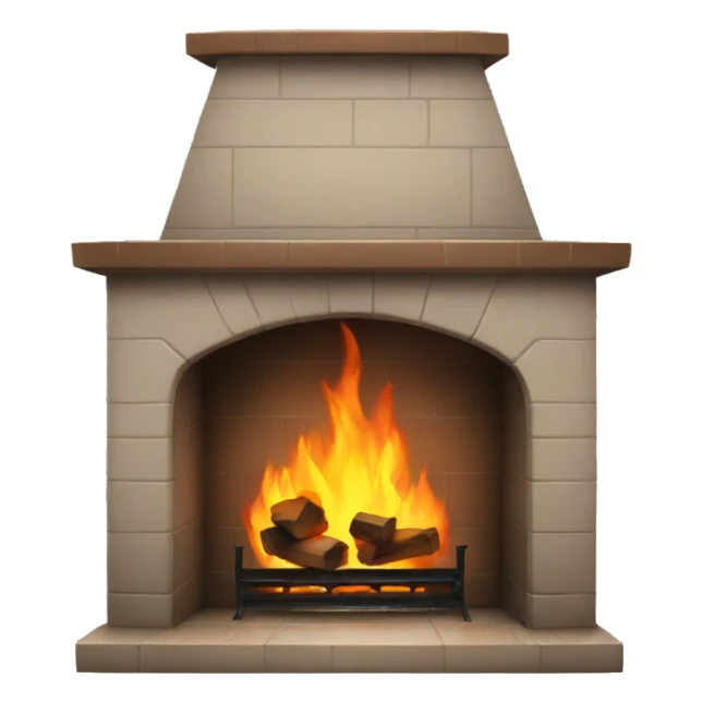 Fireplace sticker
