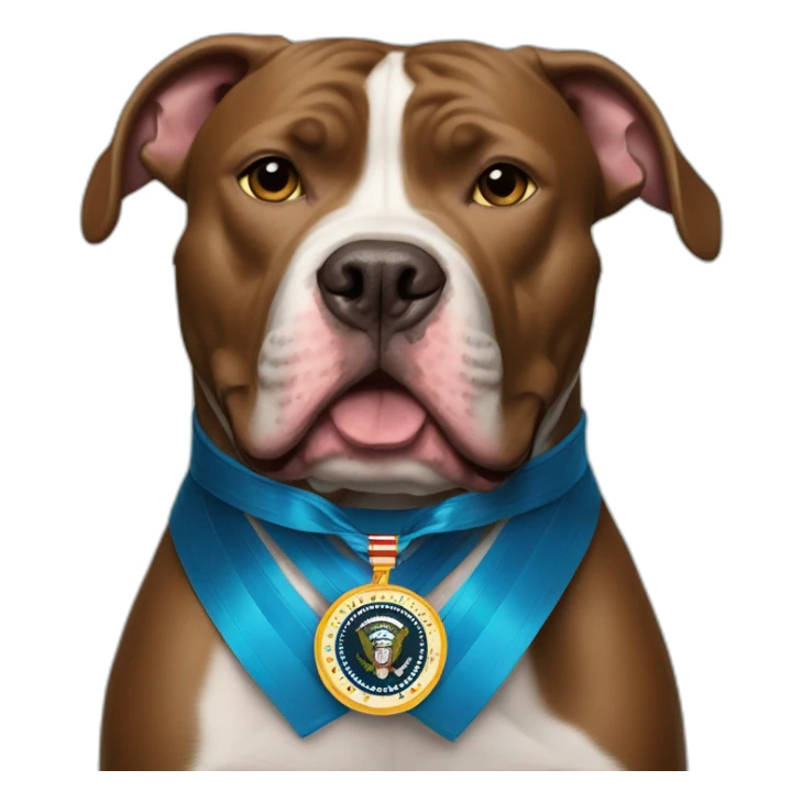 Pitbull getting medal of honor from Joe Biden sticker